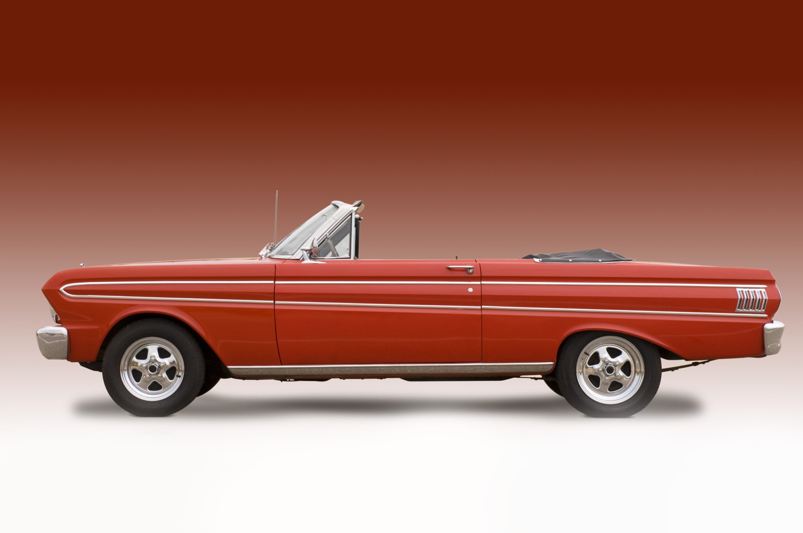 Classic red convertible